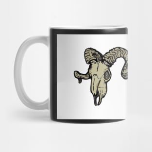 Petrified Ram Skull Mug